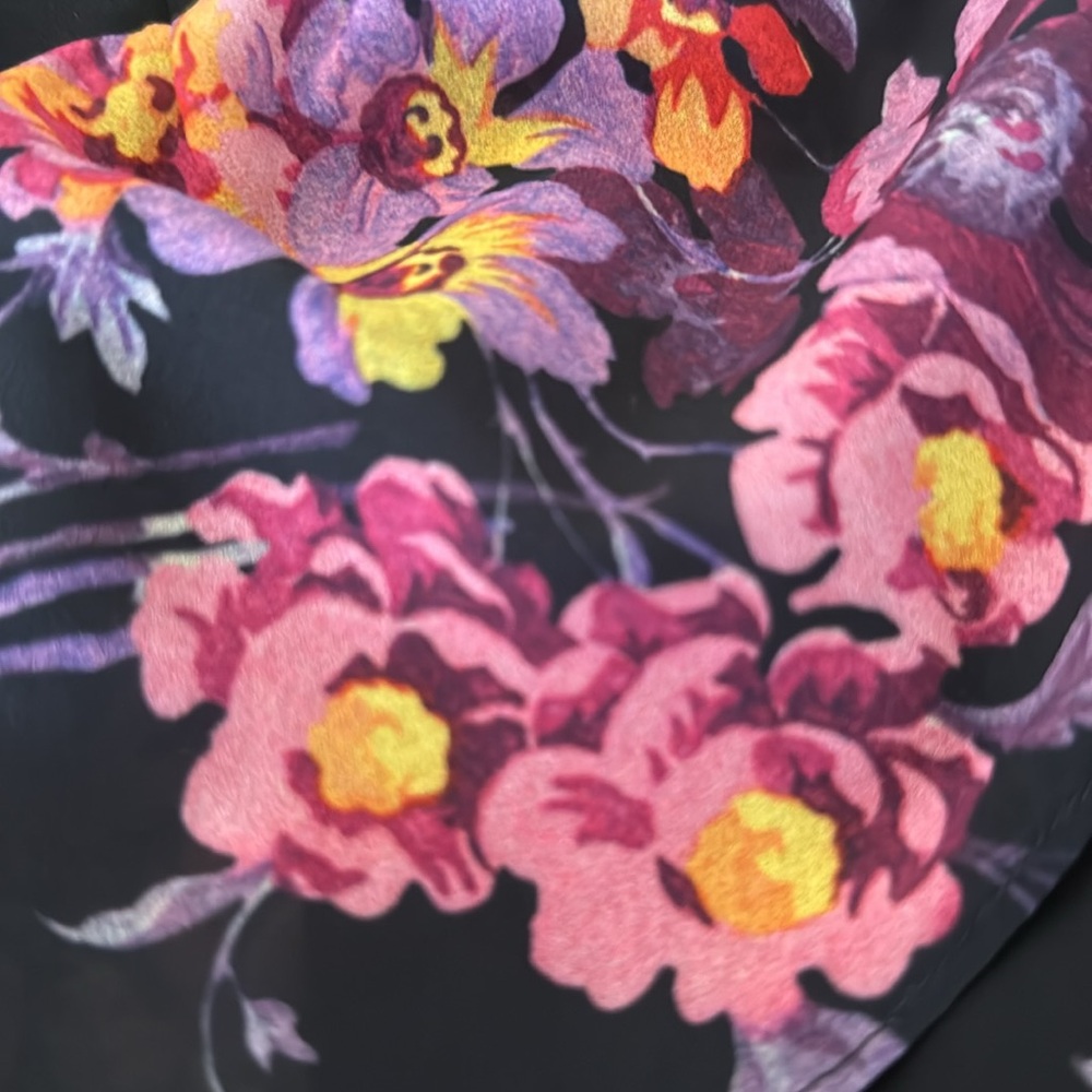 Amanda Uprichard Talulah Midi Dress in Evening Blossom Floral Print Size Small - Picture 15 of 15